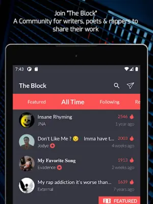 Rhymer android App screenshot 2